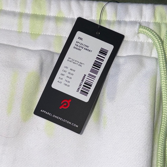 Peloton Chic Tie Dye Sweat Shorts — XXL - Picture 7 of 9